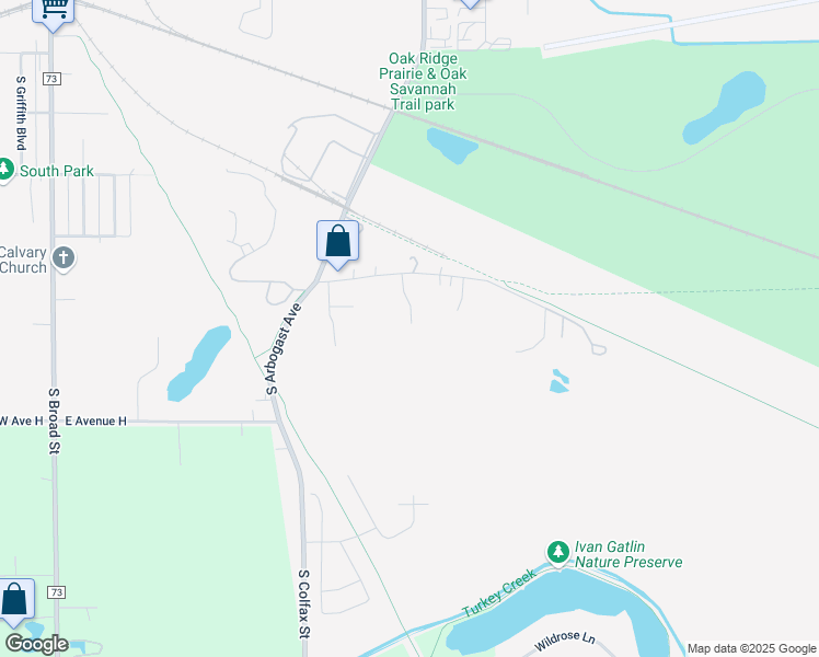 map of restaurants, bars, coffee shops, grocery stores, and more near 710 SOUTH North Wheeler Street in Griffith