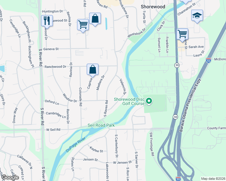 map of restaurants, bars, coffee shops, grocery stores, and more near 913 Lynwood Court in Shorewood