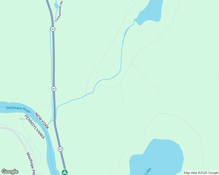 map of restaurants, bars, coffee shops, grocery stores, and more near 258 Hughes Road in Narrowsburg