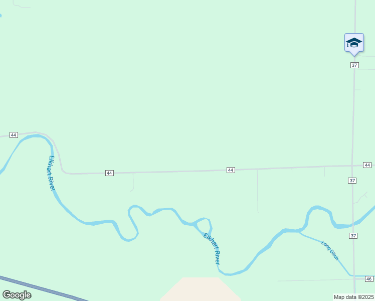 map of restaurants, bars, coffee shops, grocery stores, and more near 13721 County Road 44 in Millersburg