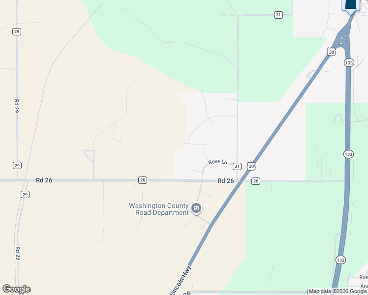 map of restaurants, bars, coffee shops, grocery stores, and more near 3053 Sunridge Circle in Blair