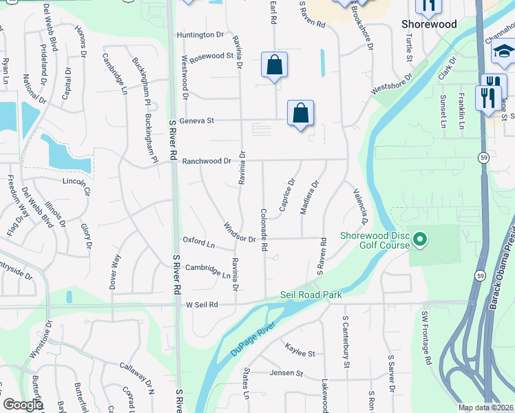 map of restaurants, bars, coffee shops, grocery stores, and more near 912 Colonade Road in Shorewood