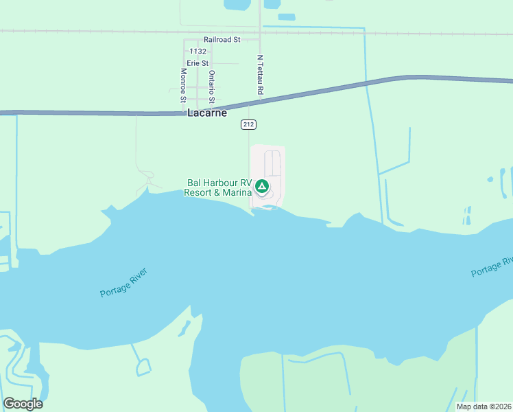 map of restaurants, bars, coffee shops, grocery stores, and more near 295 Meachem Road in Port Clinton