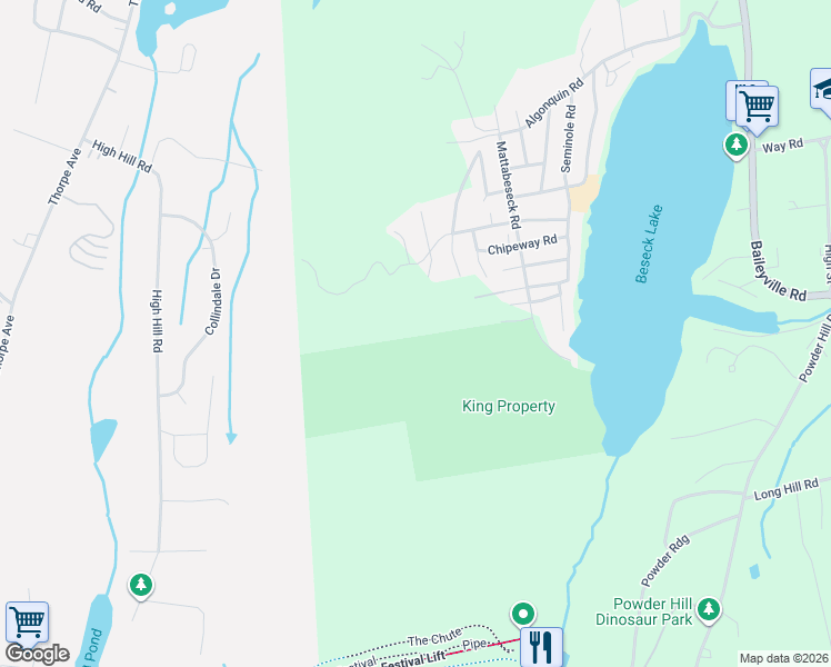 map of restaurants, bars, coffee shops, grocery stores, and more near 98 Passiac Road in Middlefield