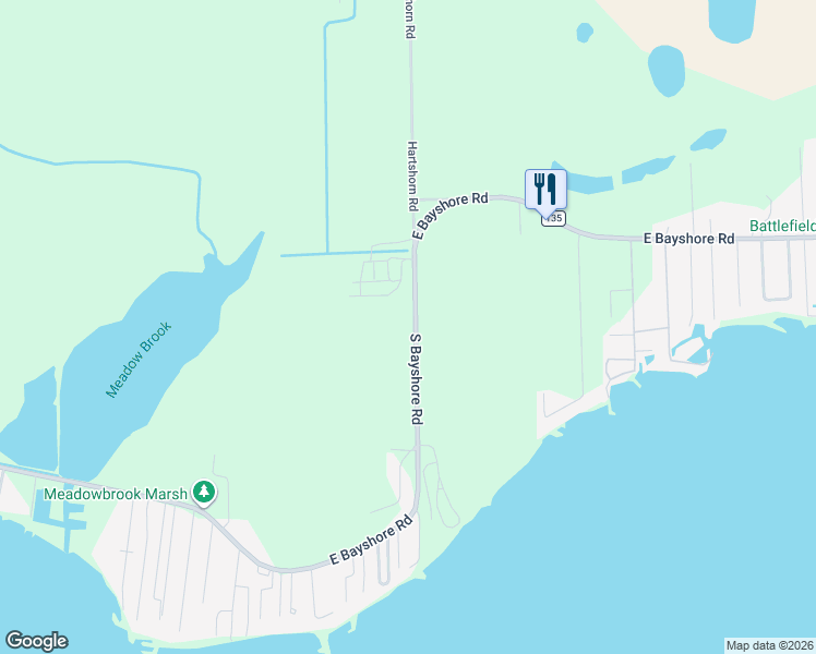 map of restaurants, bars, coffee shops, grocery stores, and more near 2056 South Bayshore Road in Lakeside Marblehead
