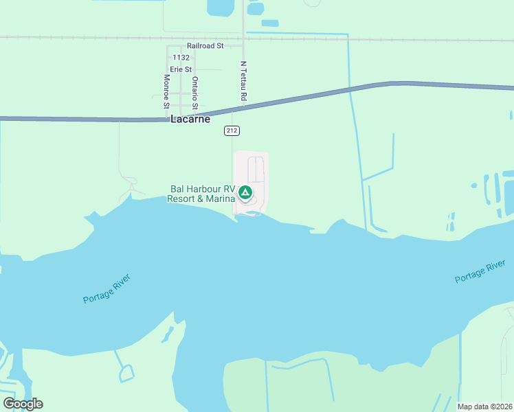 map of restaurants, bars, coffee shops, grocery stores, and more near 265 Meachem Road in Port Clinton