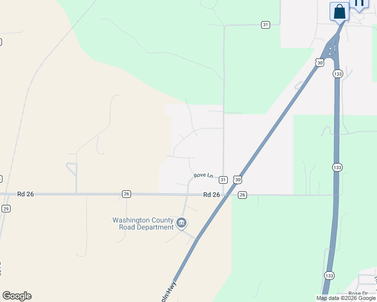 map of restaurants, bars, coffee shops, grocery stores, and more near in Blair