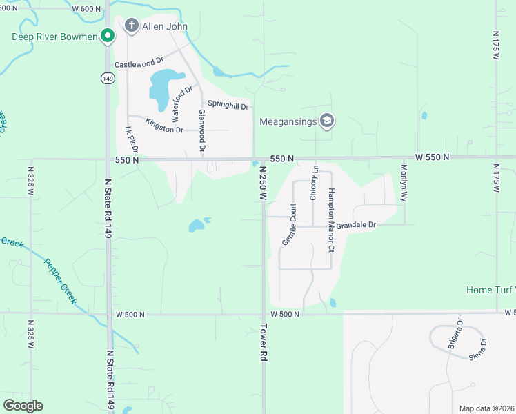 map of restaurants, bars, coffee shops, grocery stores, and more near 531-549 North 250 West in Valparaiso