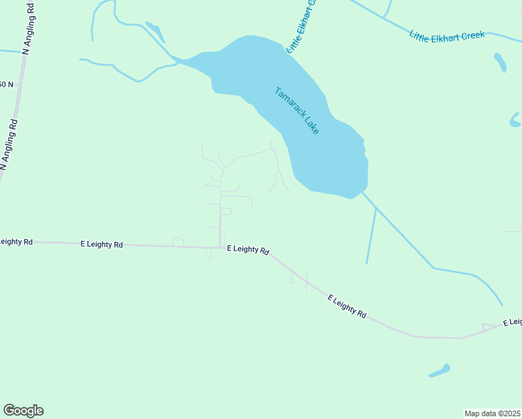 map of restaurants, bars, coffee shops, grocery stores, and more near 11056 Tamarack Shores in Kendallville