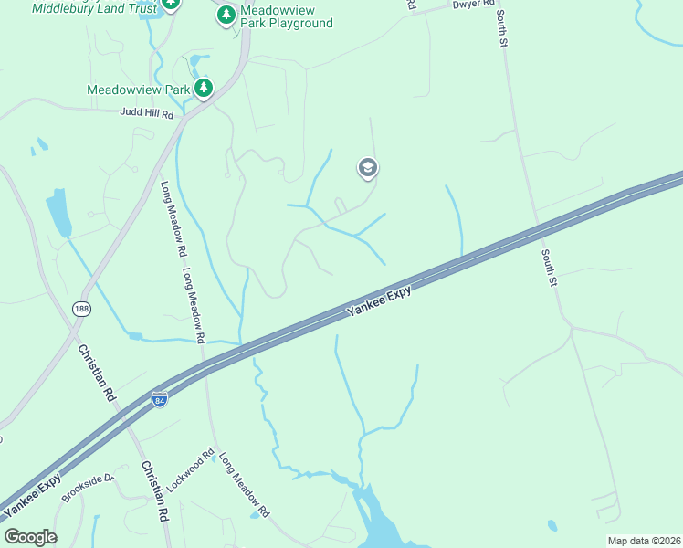map of restaurants, bars, coffee shops, grocery stores, and more near 34 Highridge Road in Middlebury