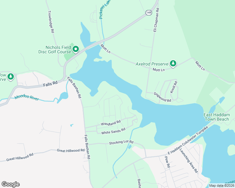 map of restaurants, bars, coffee shops, grocery stores, and more near 12 Sunny Heights Road in East Haddam