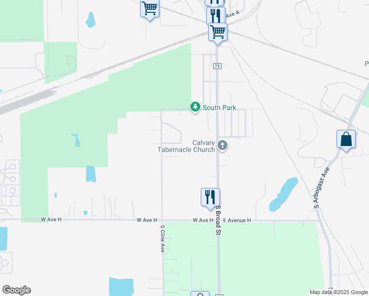 map of restaurants, bars, coffee shops, grocery stores, and more near 329 Canterbury Rd in Griffith
