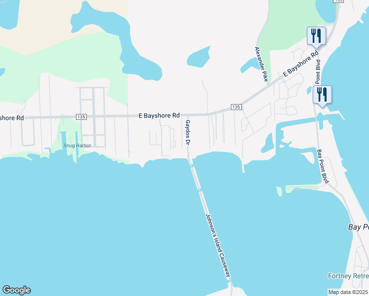 map of restaurants, bars, coffee shops, grocery stores, and more near 2146 Gaydos Drive in Lakeside Marblehead