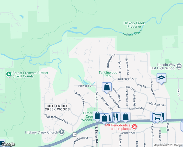 map of restaurants, bars, coffee shops, grocery stores, and more near 725 Stonebridge Road in Frankfort