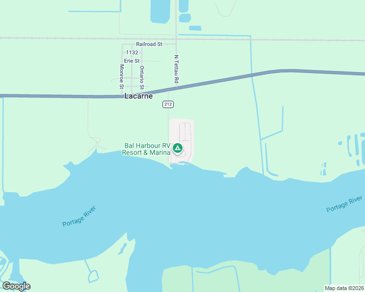 map of restaurants, bars, coffee shops, grocery stores, and more near 265 Meachem Road in Port Clinton