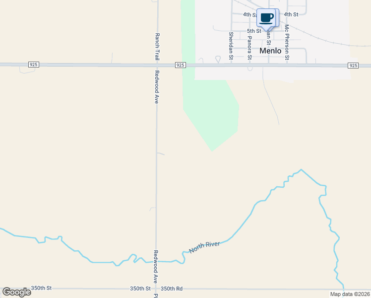 map of restaurants, bars, coffee shops, grocery stores, and more near 3438 Redwood Road in Menlo