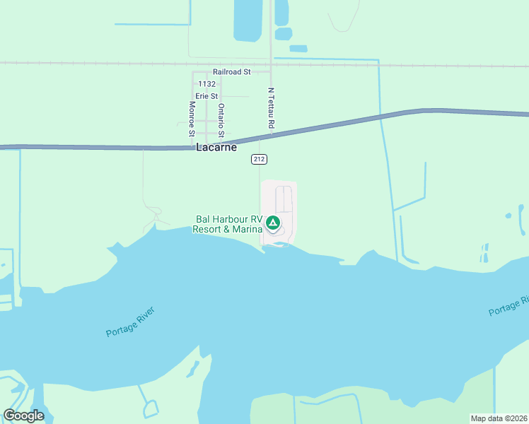 map of restaurants, bars, coffee shops, grocery stores, and more near 265 Meachem Road in Port Clinton