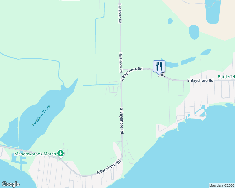 map of restaurants, bars, coffee shops, grocery stores, and more near 2056 South Bayshore Road in Lakeside Marblehead