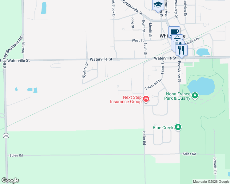 map of restaurants, bars, coffee shops, grocery stores, and more near 11167 Whitetail Way in Whitehouse