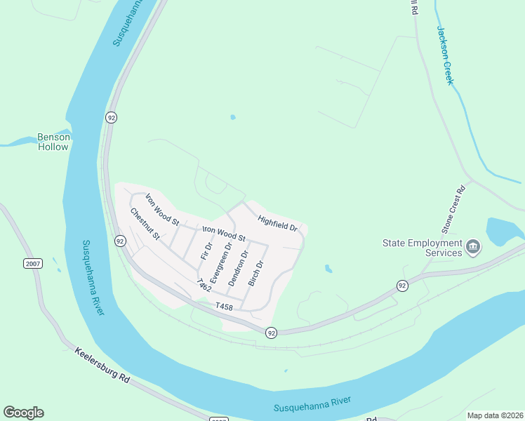 map of restaurants, bars, coffee shops, grocery stores, and more near 211 Highfield Drive in Tunkhannock