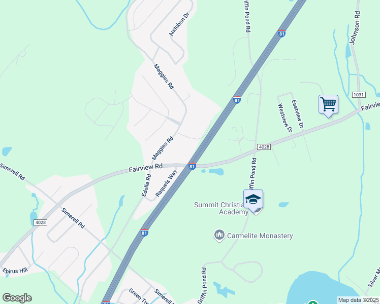map of restaurants, bars, coffee shops, grocery stores, and more near 405 Hamilton Terrace in Lackawanna County