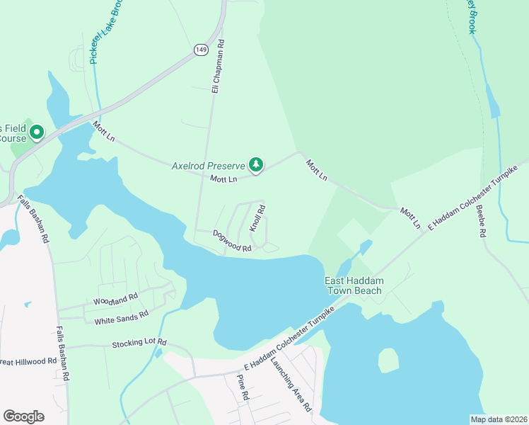 map of restaurants, bars, coffee shops, grocery stores, and more near 49 Old Acres Road in East Haddam