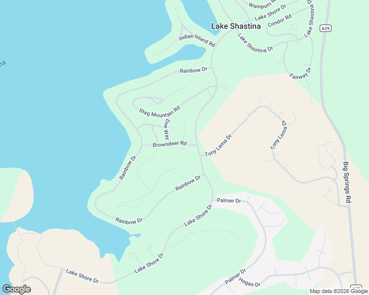 map of restaurants, bars, coffee shops, grocery stores, and more near 16843 Fawnskin Place in Weed