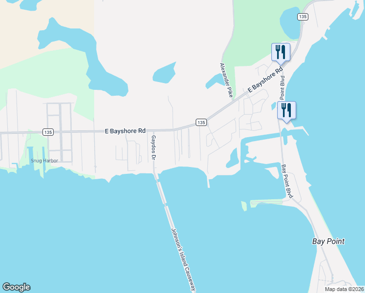 map of restaurants, bars, coffee shops, grocery stores, and more near 2060 Sugar Bush Rd in Lakeside Marblehead