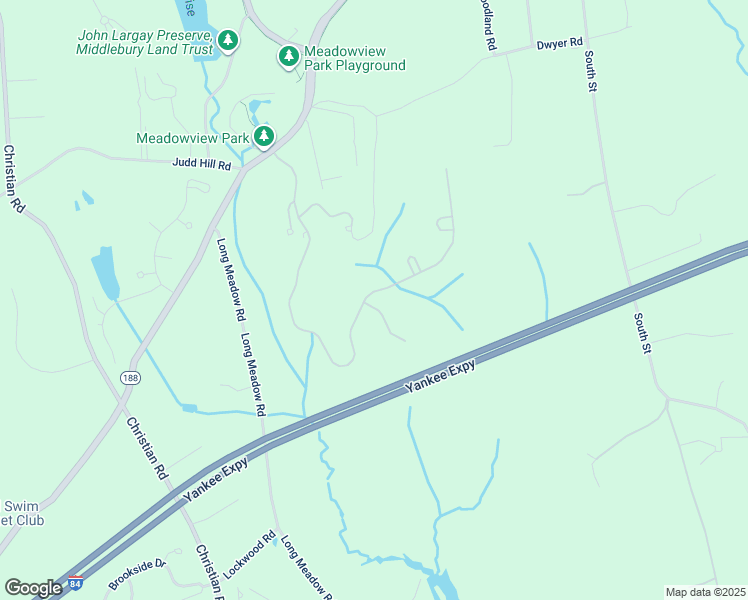 map of restaurants, bars, coffee shops, grocery stores, and more near 134 Ridgewood Drive in Middlebury