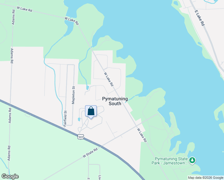 map of restaurants, bars, coffee shops, grocery stores, and more near 103-109 Oak in Jamestown