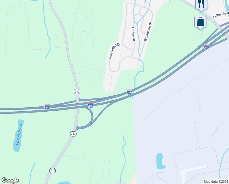 map of restaurants, bars, coffee shops, grocery stores, and more near 75 Winchell Drive in Rock Tavern