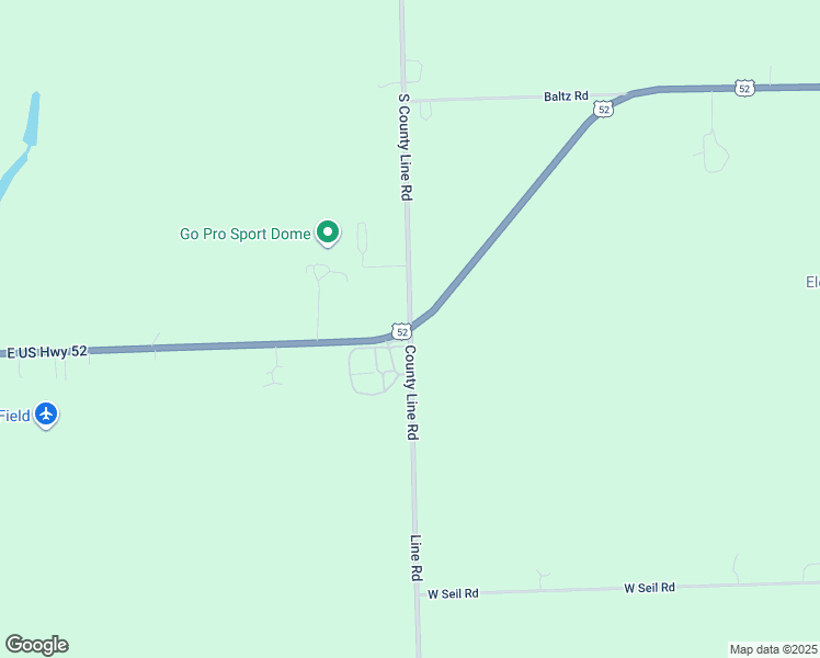 map of restaurants, bars, coffee shops, grocery stores, and more near 0 U.S. 52 in Minooka