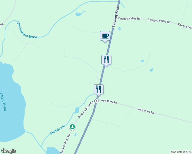 map of restaurants, bars, coffee shops, grocery stores, and more near 2 Miskiania Trail in Exeter