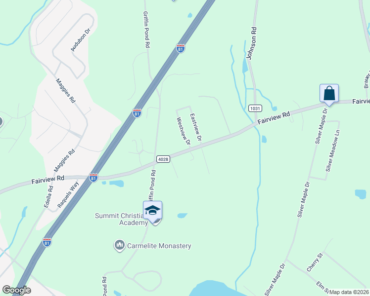 map of restaurants, bars, coffee shops, grocery stores, and more near 1307 Fairview Road in Clarks Summit