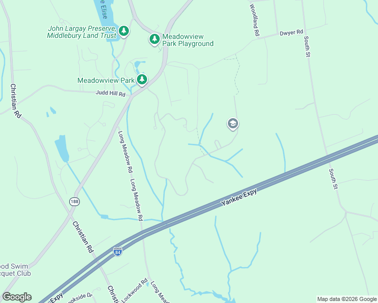 map of restaurants, bars, coffee shops, grocery stores, and more near 128 Ridgewood Drive in Middlebury