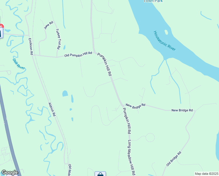 map of restaurants, bars, coffee shops, grocery stores, and more near 268 Pumpkin Hill Road in New Milford