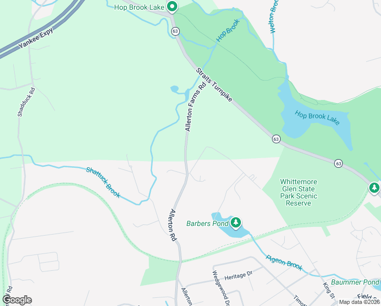 map of restaurants, bars, coffee shops, grocery stores, and more near 671 King Street in Naugatuck