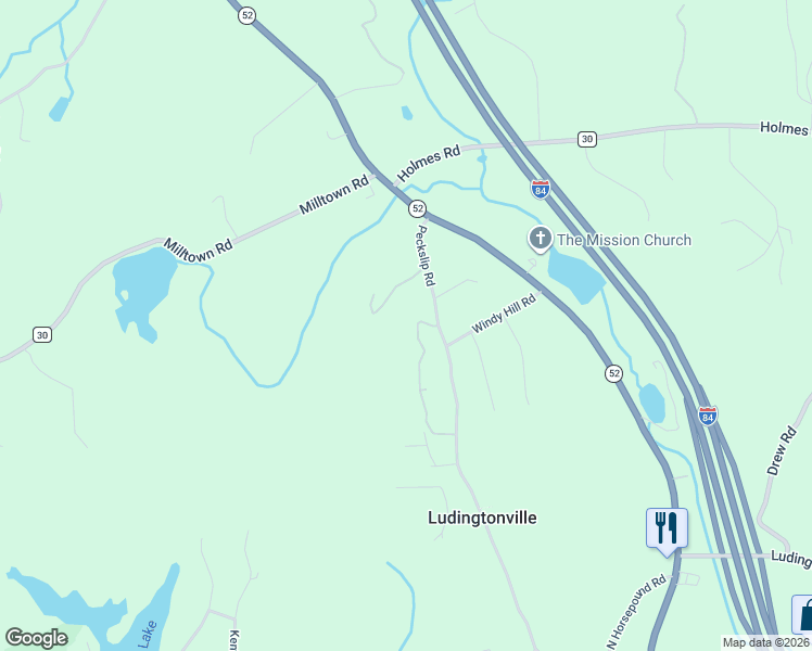 map of restaurants, bars, coffee shops, grocery stores, and more near 185 Old Peckslip Road in Holmes