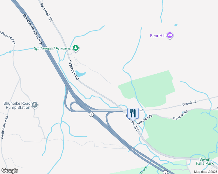 map of restaurants, bars, coffee shops, grocery stores, and more near 239 Dripps Road in Middletown