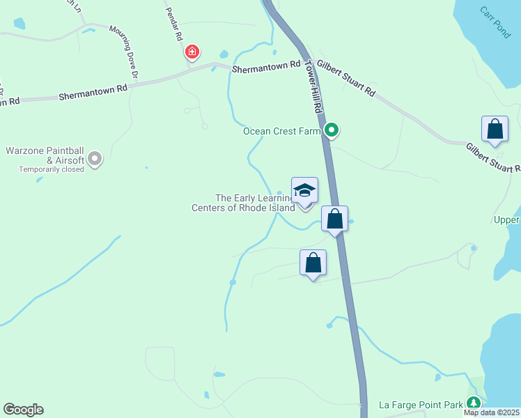 map of restaurants, bars, coffee shops, grocery stores, and more near 147 Winsome Drive in North Kingstown