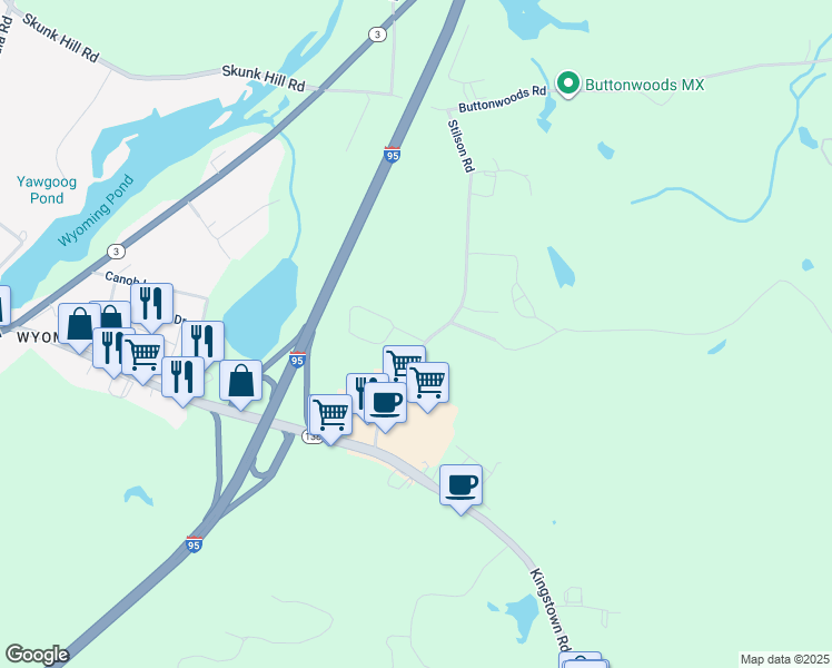 map of restaurants, bars, coffee shops, grocery stores, and more near 1 Jupiter Lane in Richmond