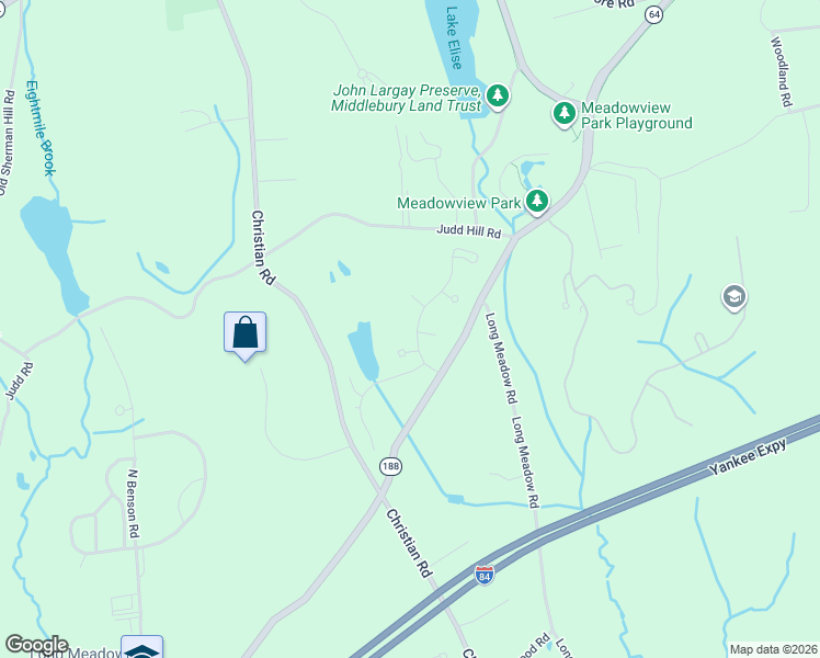 map of restaurants, bars, coffee shops, grocery stores, and more near 15 Avalon Drive in Middlebury