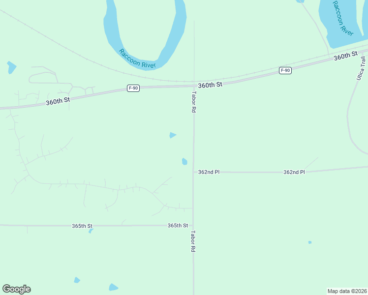 map of restaurants, bars, coffee shops, grocery stores, and more near 36093 Tabor Road in Van Meter