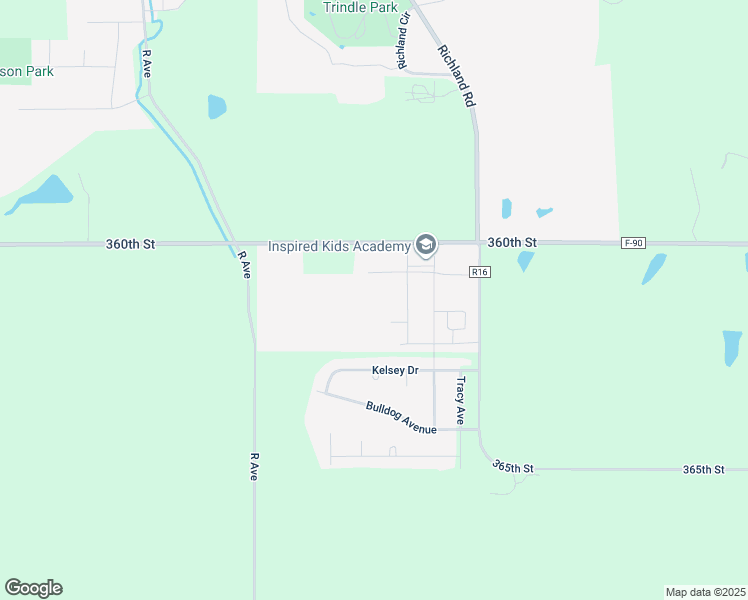 map of restaurants, bars, coffee shops, grocery stores, and more near 2853 Long Avenue in Van Meter