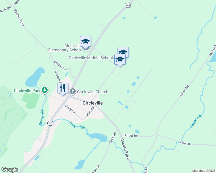 map of restaurants, bars, coffee shops, grocery stores, and more near 28 Scotty Terrace in Circleville