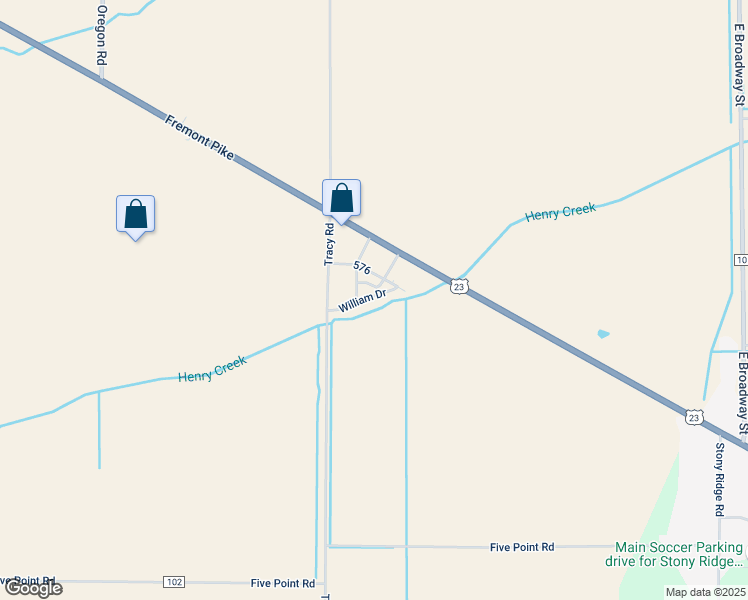 map of restaurants, bars, coffee shops, grocery stores, and more near 6891 William Drive in Perrysburg