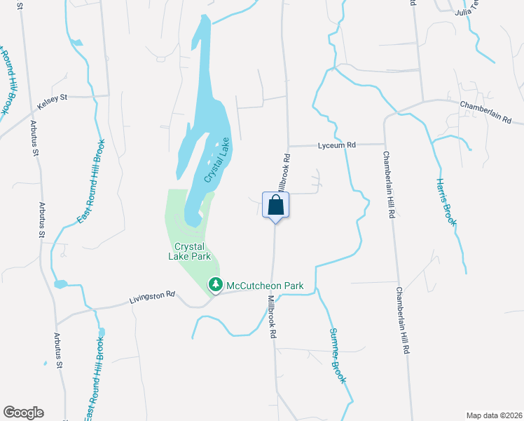 map of restaurants, bars, coffee shops, grocery stores, and more near 821 Millbrook Road in Middletown