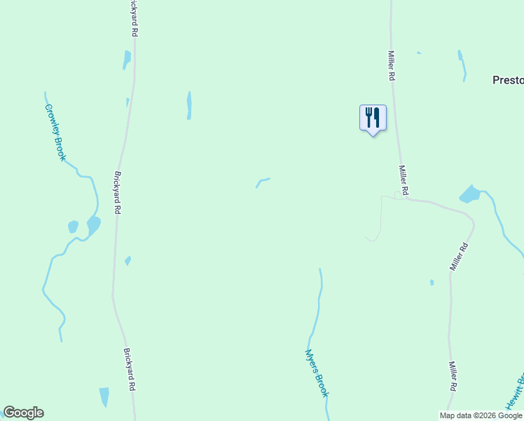 map of restaurants, bars, coffee shops, grocery stores, and more near 125-157 Brickyard Road in Preston