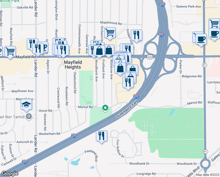 1608 Woodrow Avenue, Mayfield Heights OH Walk Score