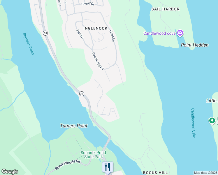 map of restaurants, bars, coffee shops, grocery stores, and more near 76 Candle Hill Road in New Fairfield